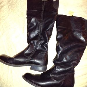 Nine West Knee high black slouch boots "LIKE 🆕"